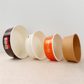 Eldobható Kraft papír saláta tál